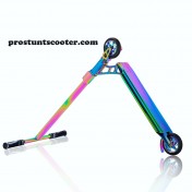 Neo Chrome Pro Scooter , Rainbow Stunt Scooter, Oil Slick Trick Scooter